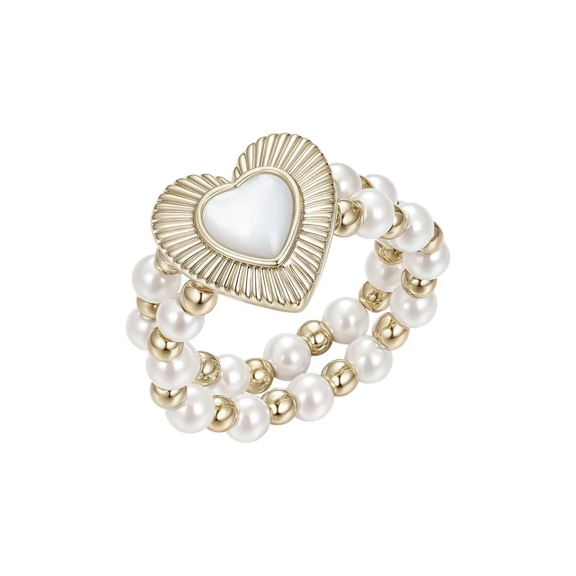 SUN HUNTER Белый Перламутр Кольца Женские