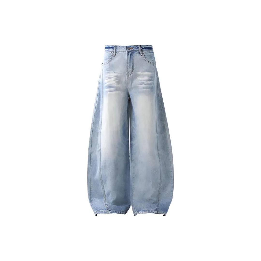 QINGYING Светло-синие женские джинсы