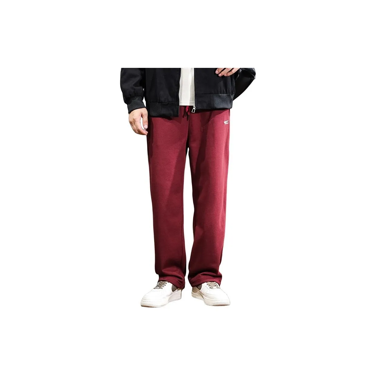 AOYU Red Men's Casual Pants AOYU Красный Мужские Повседневные Брюки