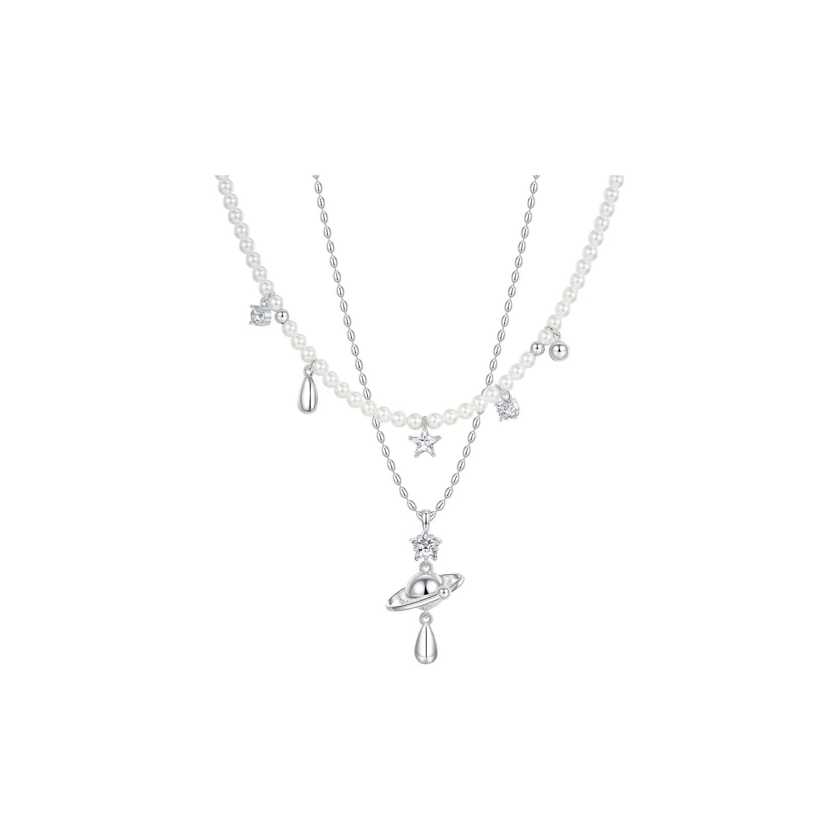 SUN HUNTER Белое золото с медным покрытием ожерелья женские