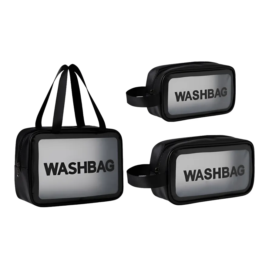 YUANDAOQIN THREE Шесть предметов Набор Прозрачная Сумка для туалетных принадлежностей Косметичка