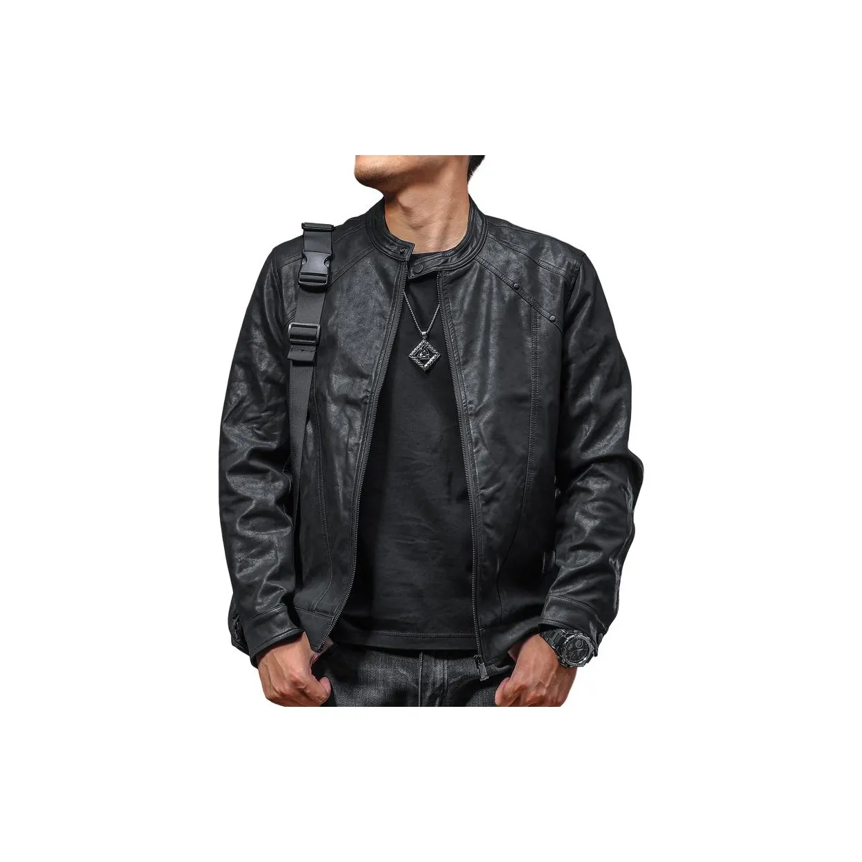 Seasonal Words Кожа Куртка Мужская