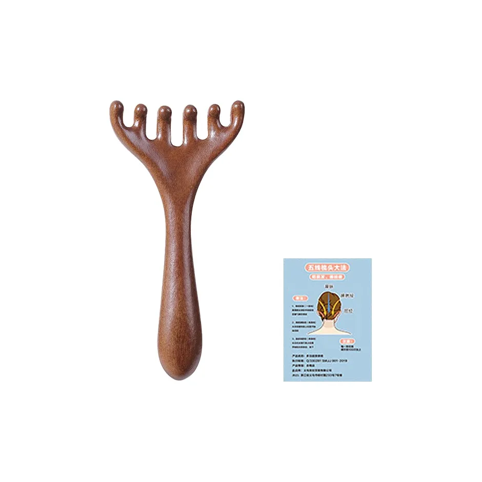 Malian 6 когтей Голова Meridian Comb Health Care Tool Тело Массаж