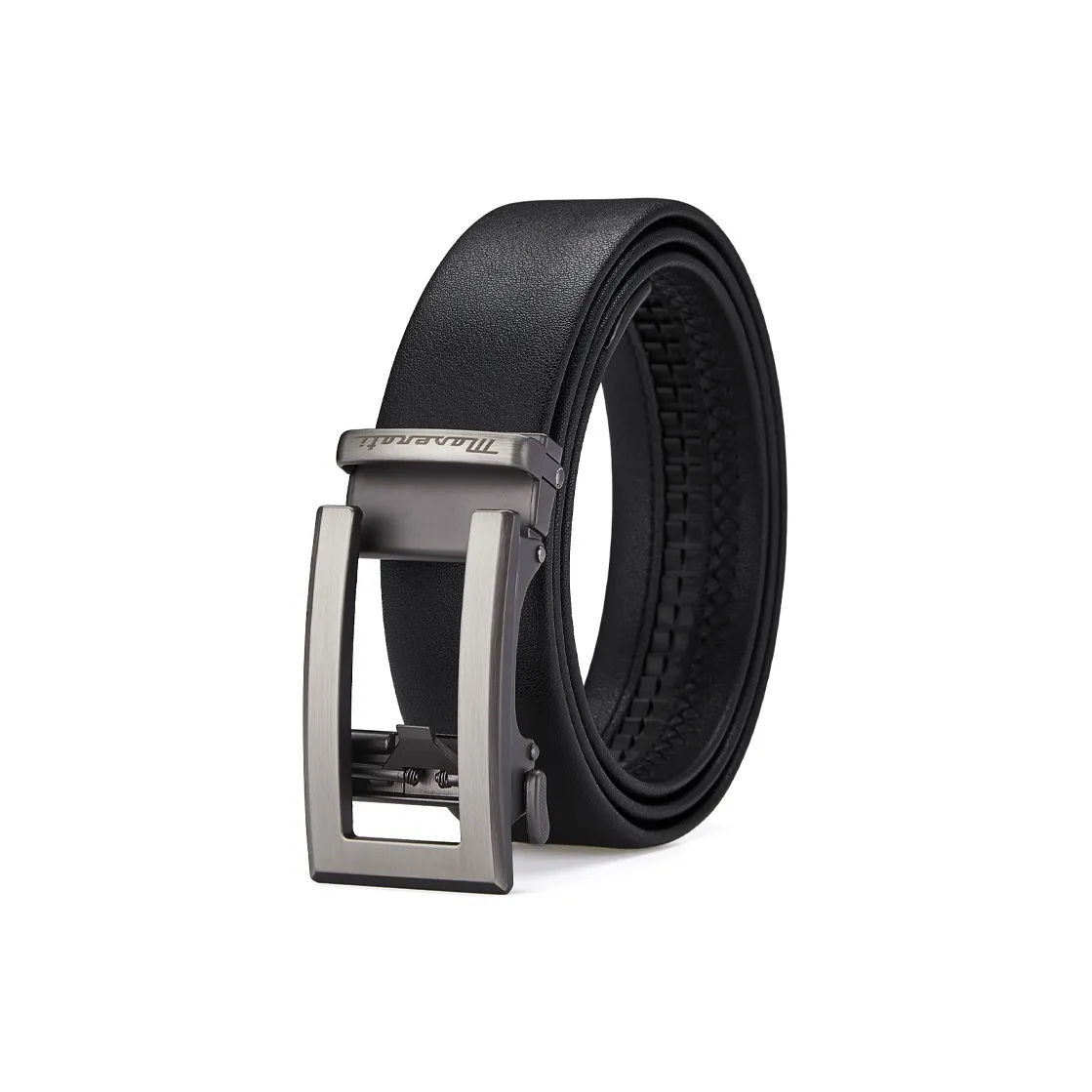 Maserati Коровья кожа Fashion Trend Versatile Ремень Студенческий Ремень Заказной Поздравительная открытка Мужской Металлический 3,5 см