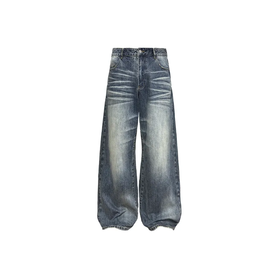 J CAESAR STUDIO Синий Серый Унисекс Джинсы