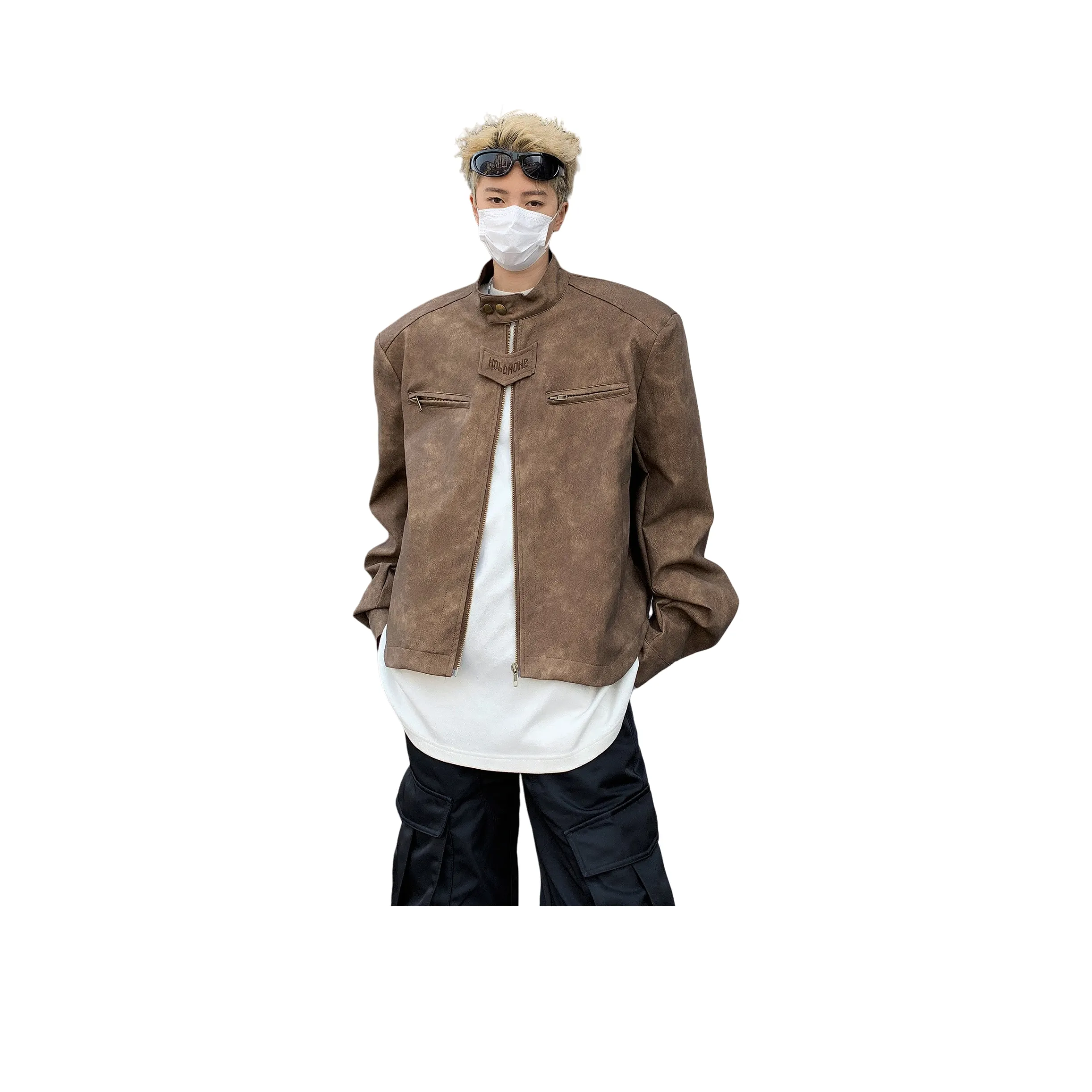 Bug Small Green Кожа Куртка Унисекс