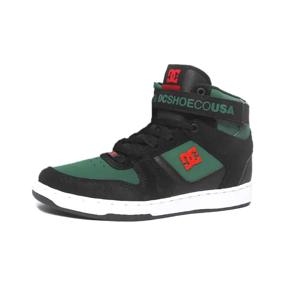 DC Shoes DC PENSFORD Высокие Кроссовки для Скейтбординга Мужские Черные Зеленые