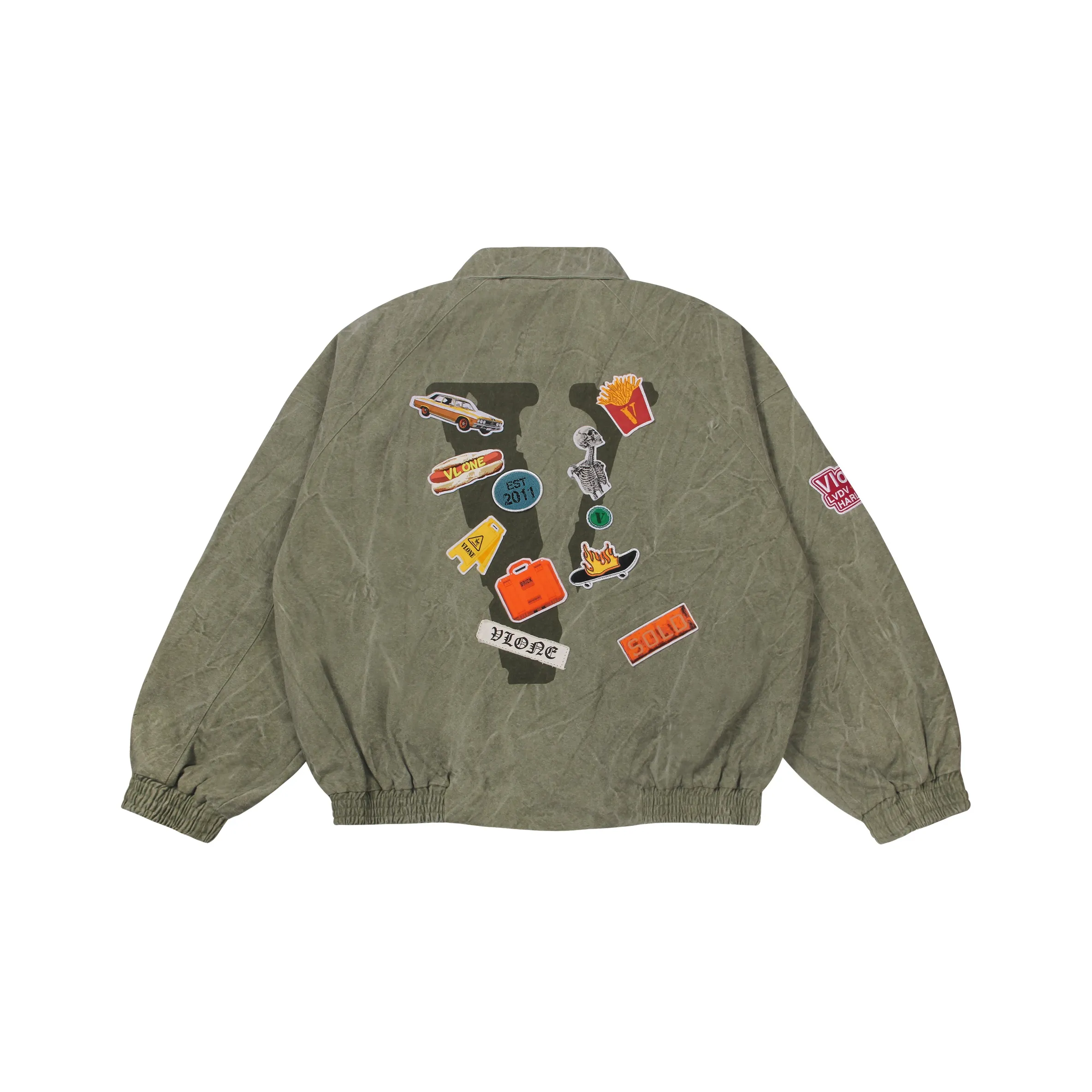 VLONE Многоцветный Зеленый Унисекс Куртки