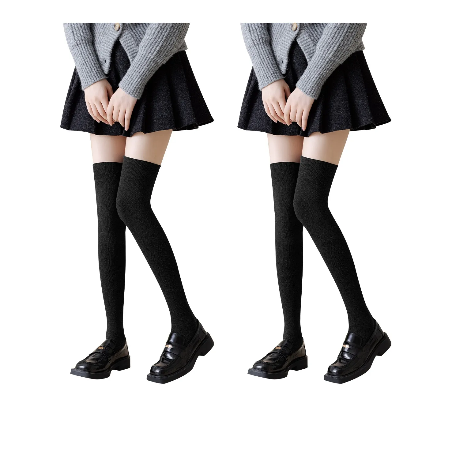 MIIOW Носки для бедра High женские 2 упаковки