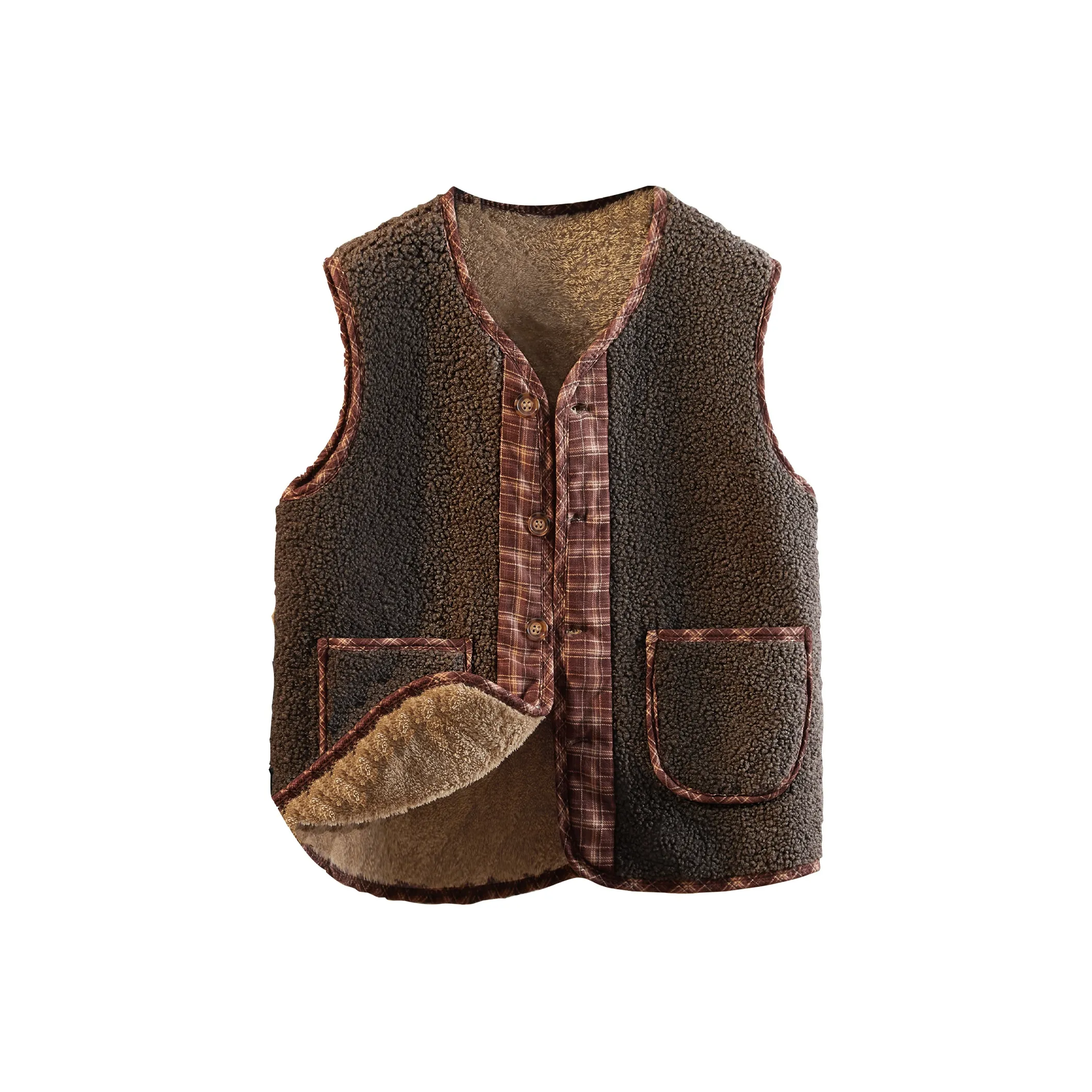 TOUCH Темный кофейный женский жилет