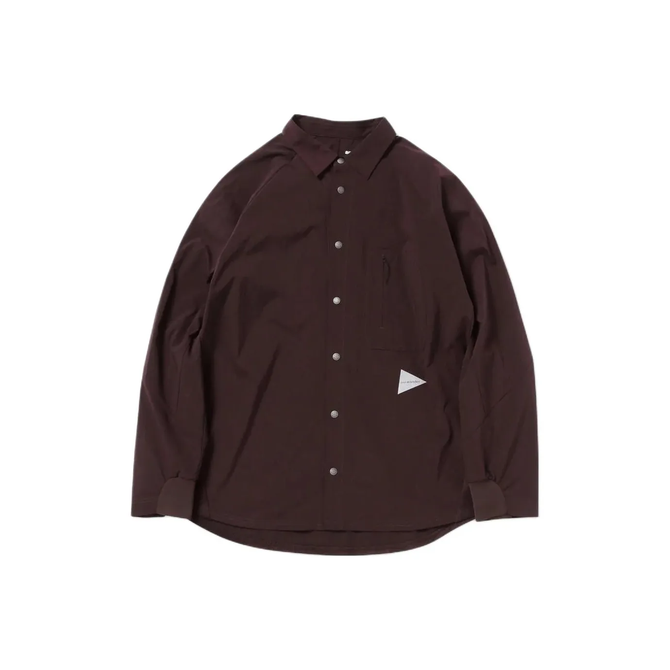 And Wander FW25 Fleece Lining LS Shirt Unisex Анд Вандер FW25 Флис Подклад LS Рубашка Унисекс