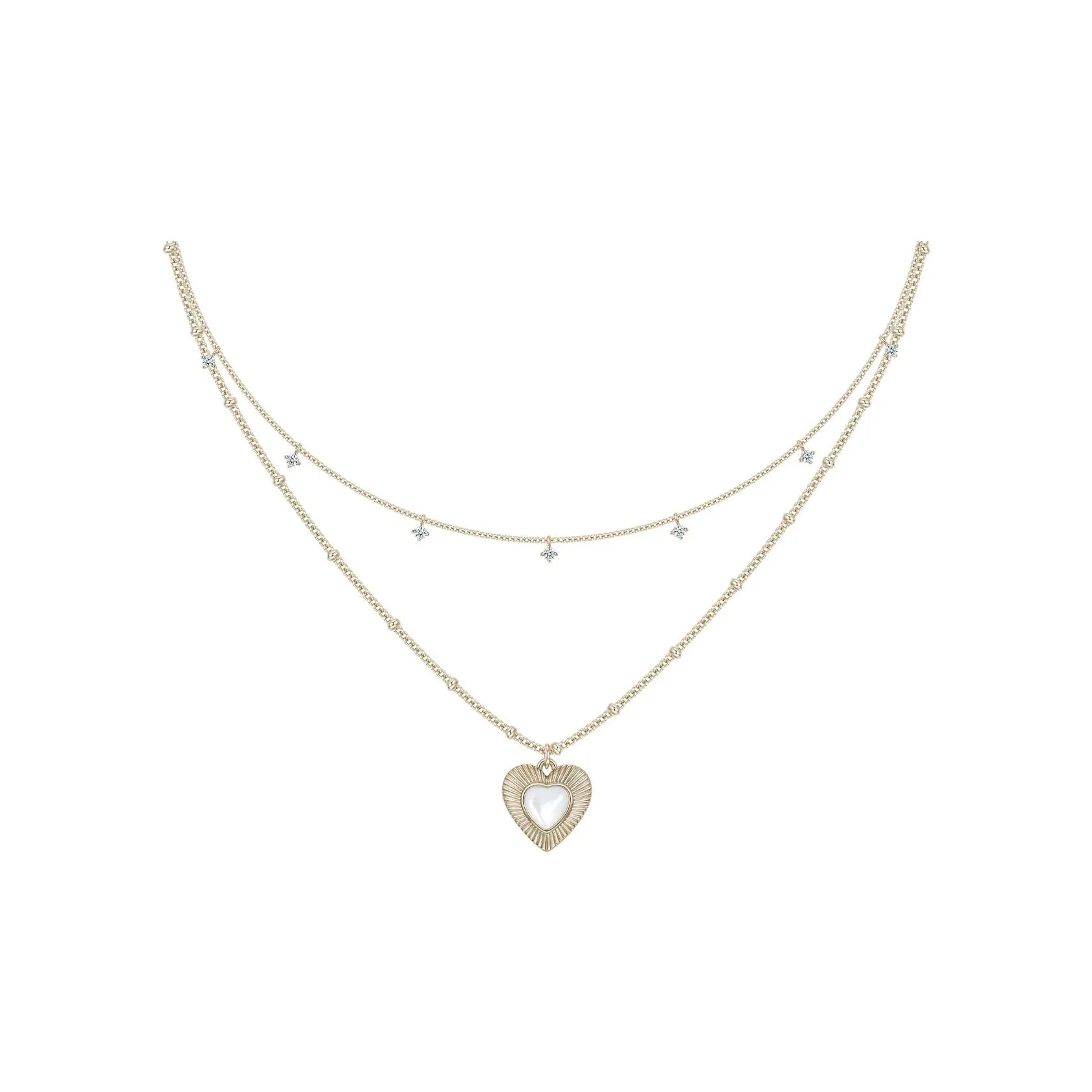 SUN HUNTER Белый Перламутр Ожерелье Женское