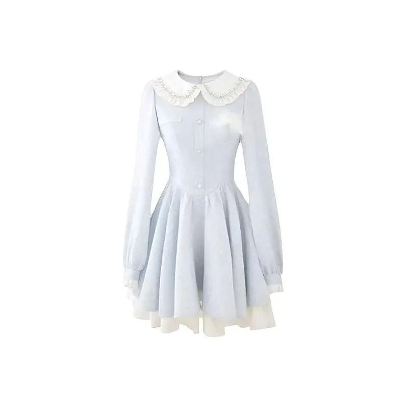 COVT Длинное платье с длинными рукавами женское