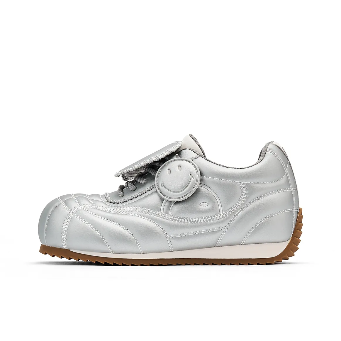 Smiley Низкий Топ Повседневная Обувь Женская Y2K Серебряный