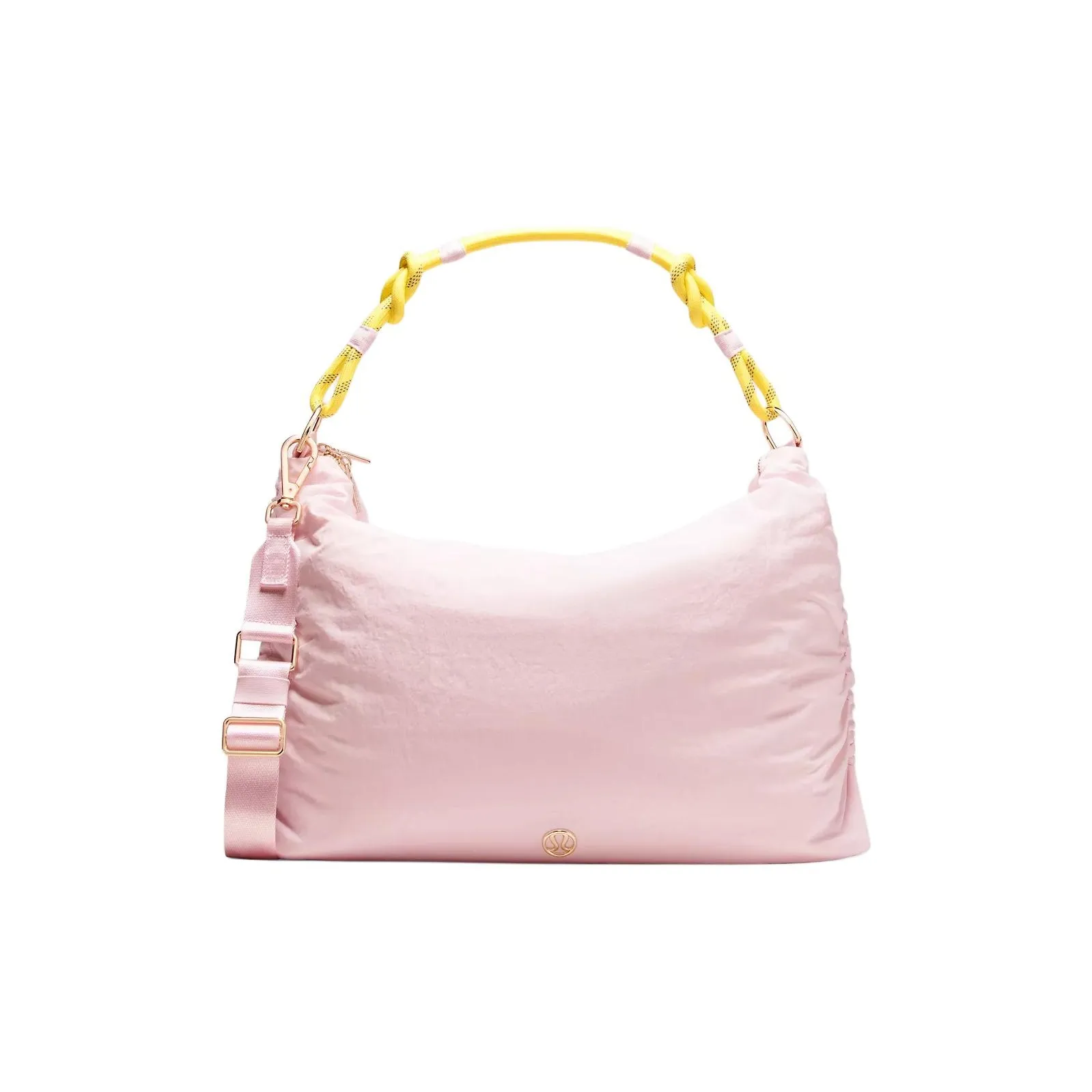 lululemon Нейлон Одно Плечо Сумка Большая Женская Розовая