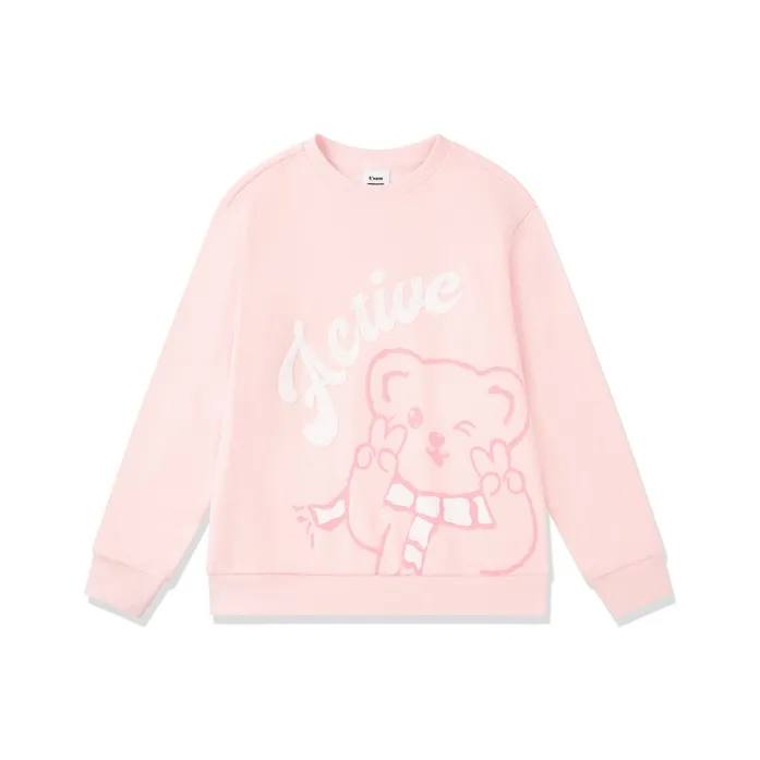 QIAODAN Свитшот Зимний Oriole Розовый Детский