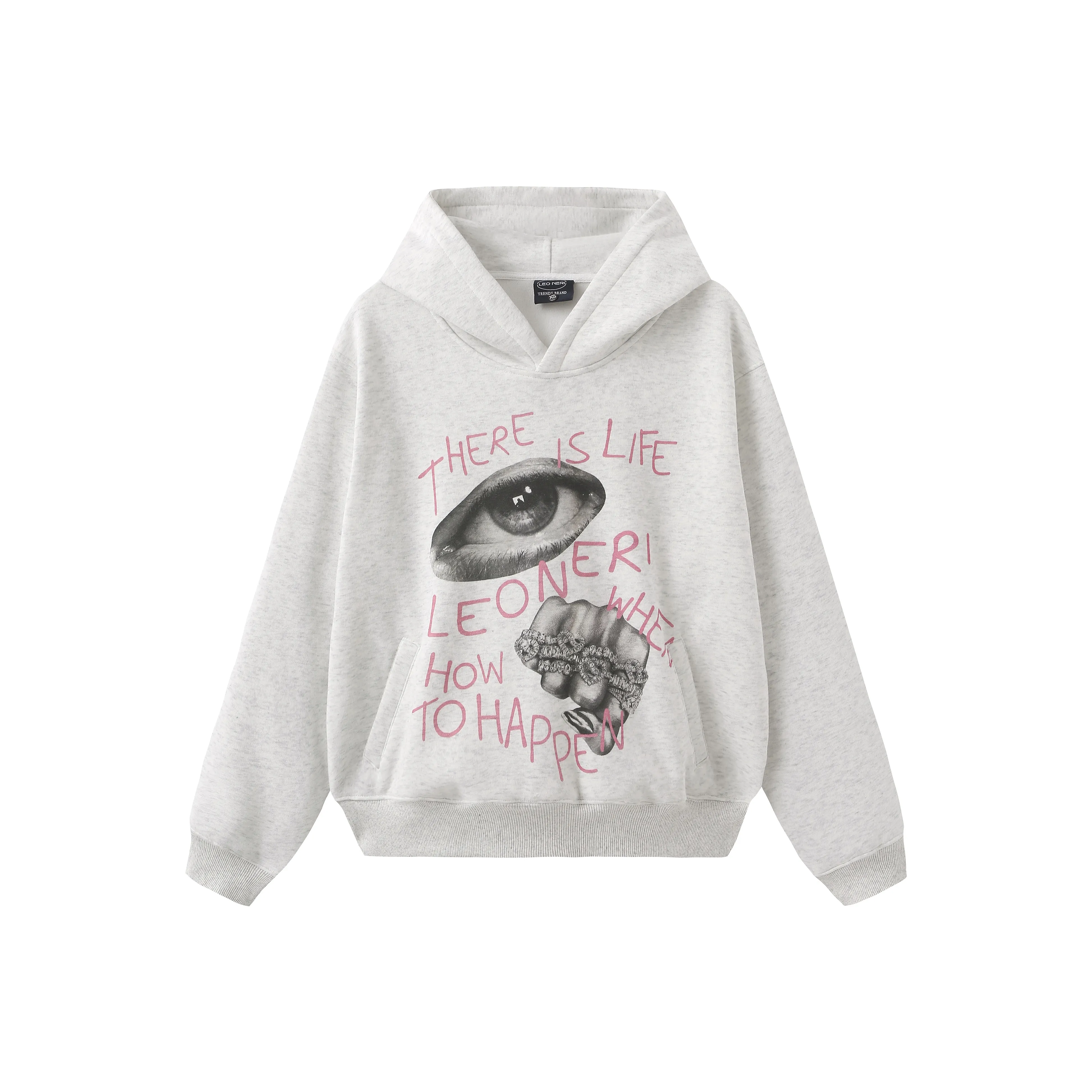 LEO NERI Серый Женский Свитшот