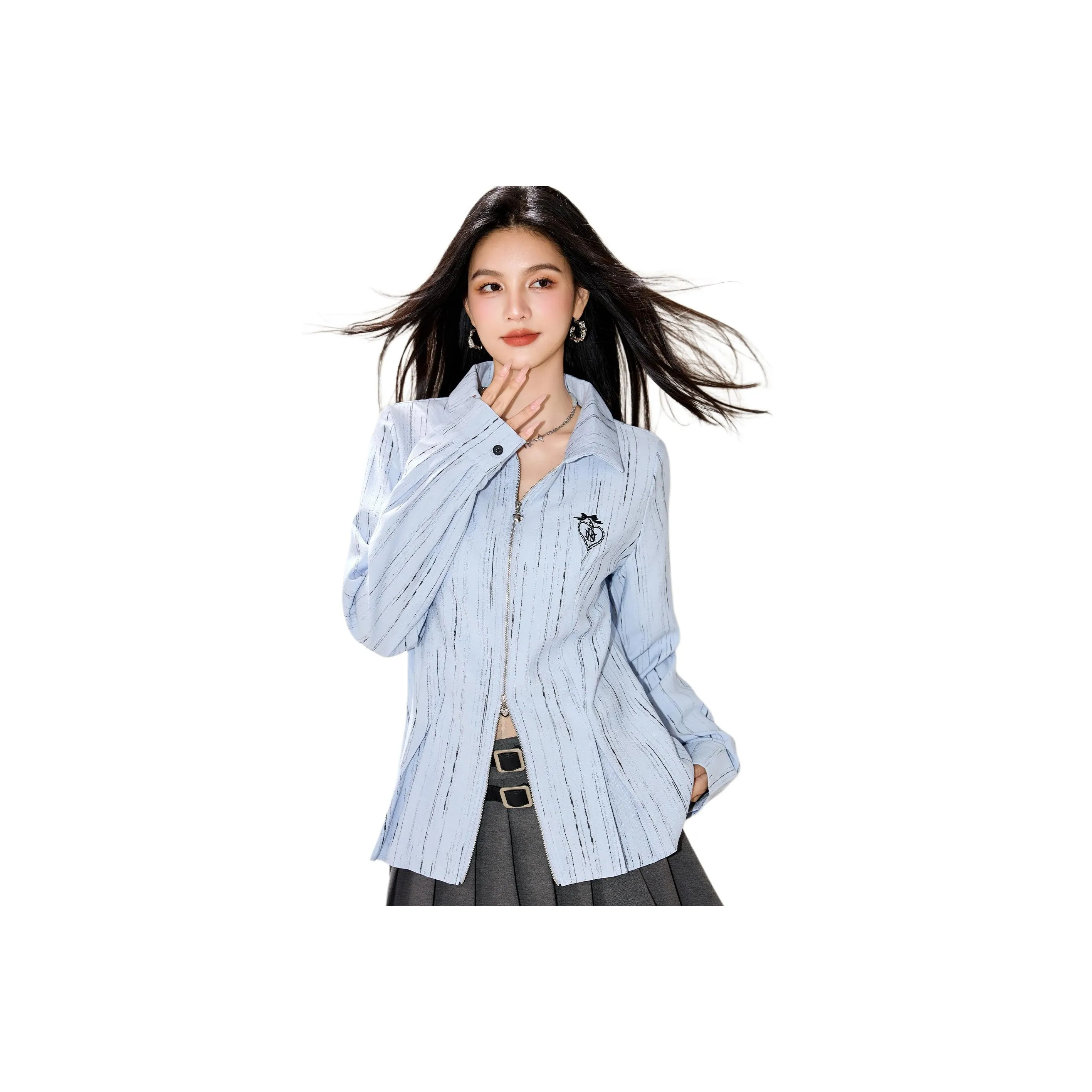 IWZI Blue Women's Shirts IWZI Синий Женские Рубашки