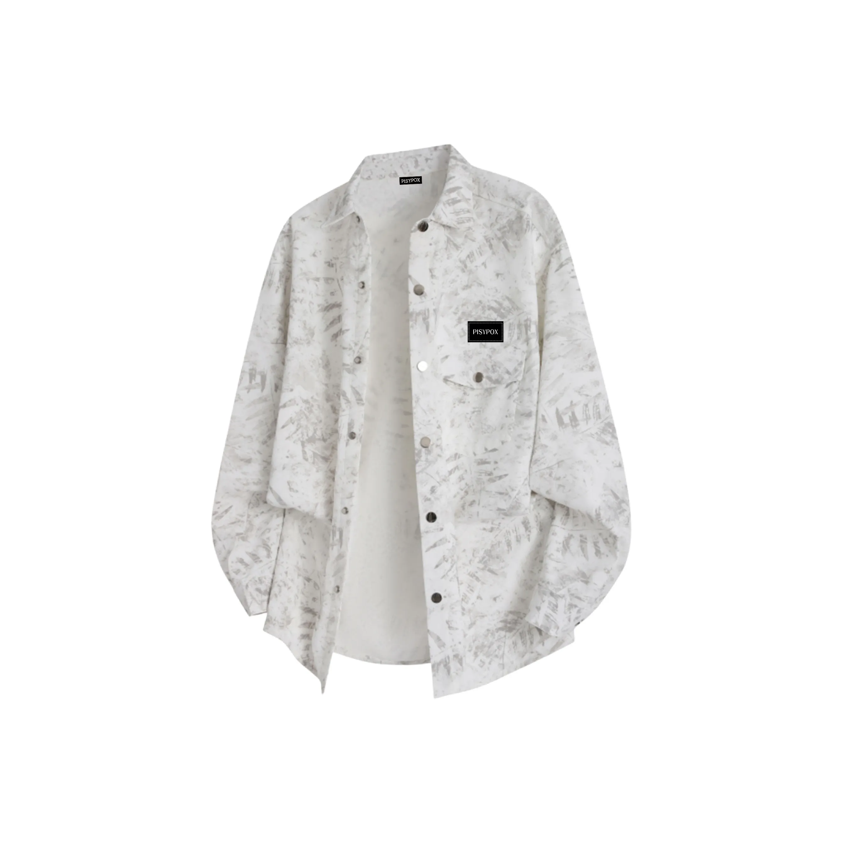 PISYPOX Длинный рукав рубашка унисекс