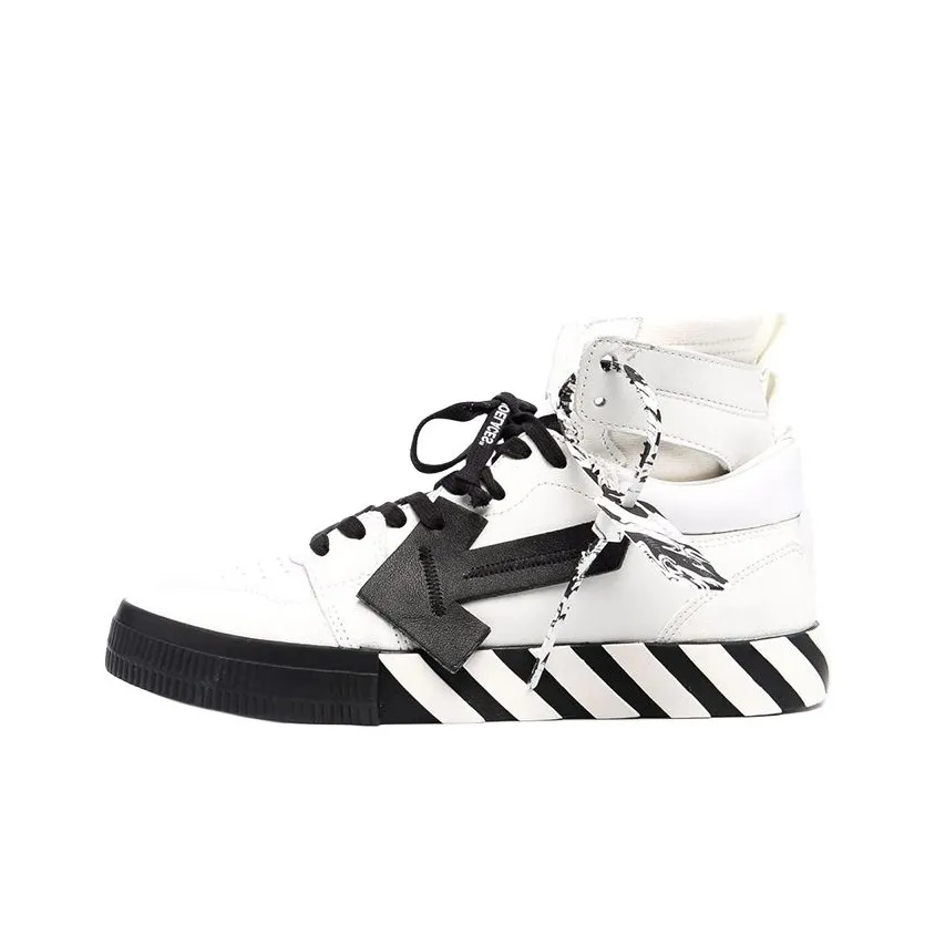 OFF WHITE Off Court Skateboard Shoes Men High Top White