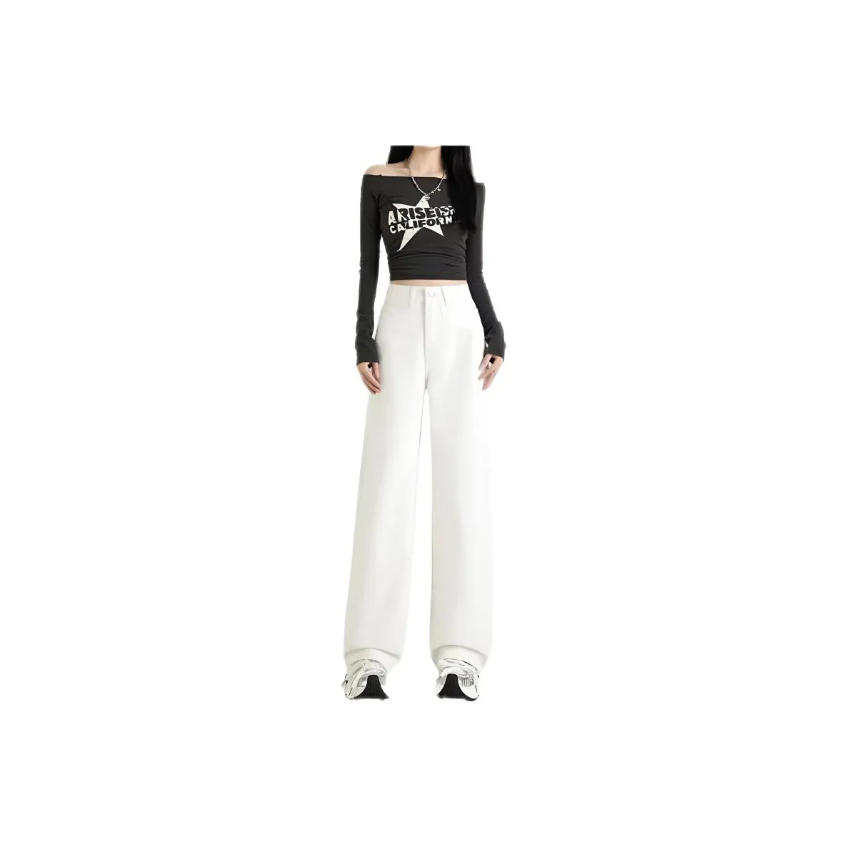 MUMUTU Белый Женские Джинсы