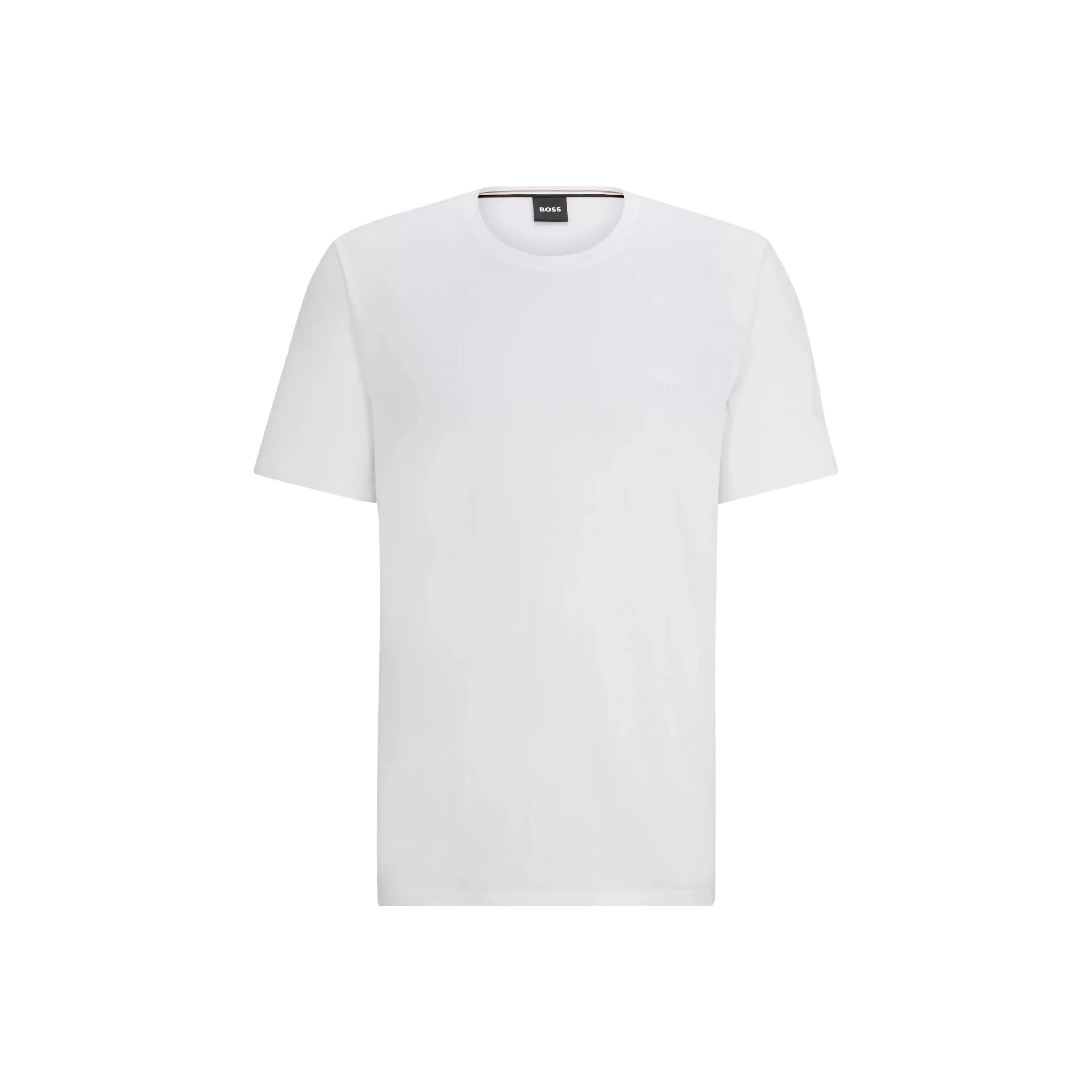 Hugo Boss Эластичный хлопок стандартный крой рубашка с логотипом детали рубашка мужская белая