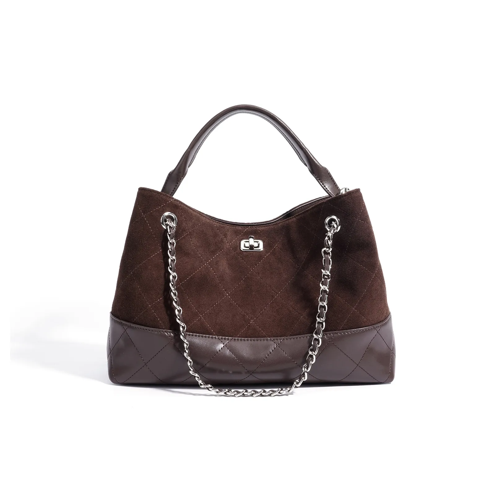 COURONNE Split Suede One Shoulder Bag Standard Women's Multicolor COURONNE Split Suede One Shoulder Bag Стандартная Женская Многоцветная