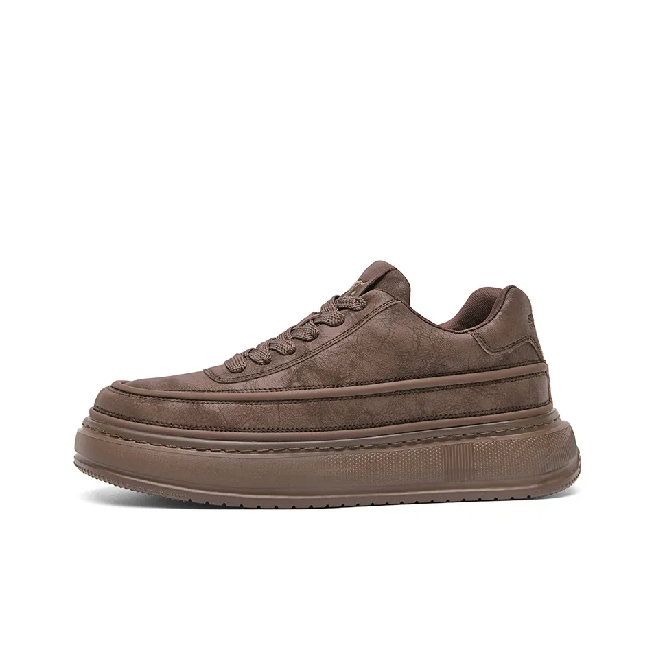 SEPTWOLVES Противоскользящие и износостойкие кроссовки для скейтбординга с низким верхом увеличивающие высоту мужские