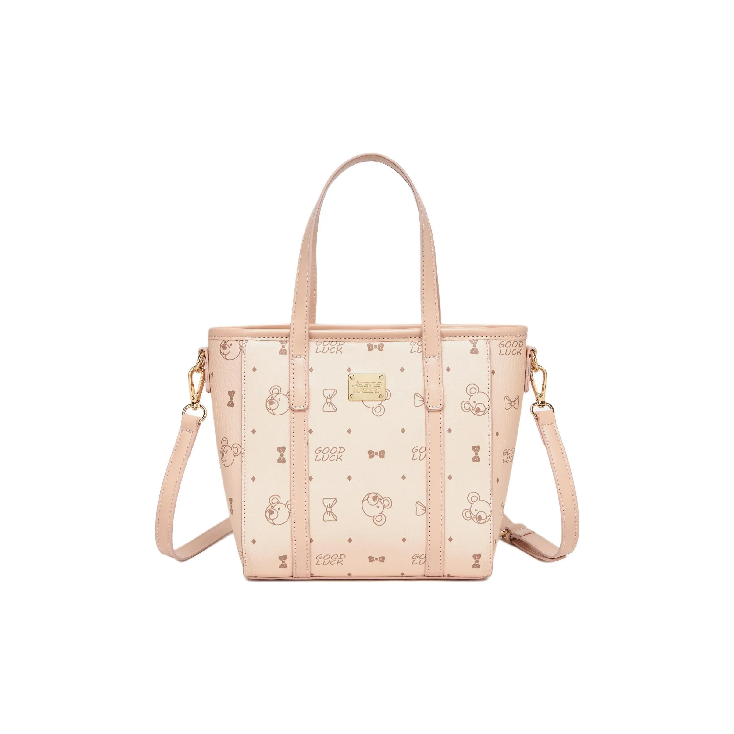 JEANSWEST Искусственная кожа Тоут Сумка Стандартная Женская Розовая