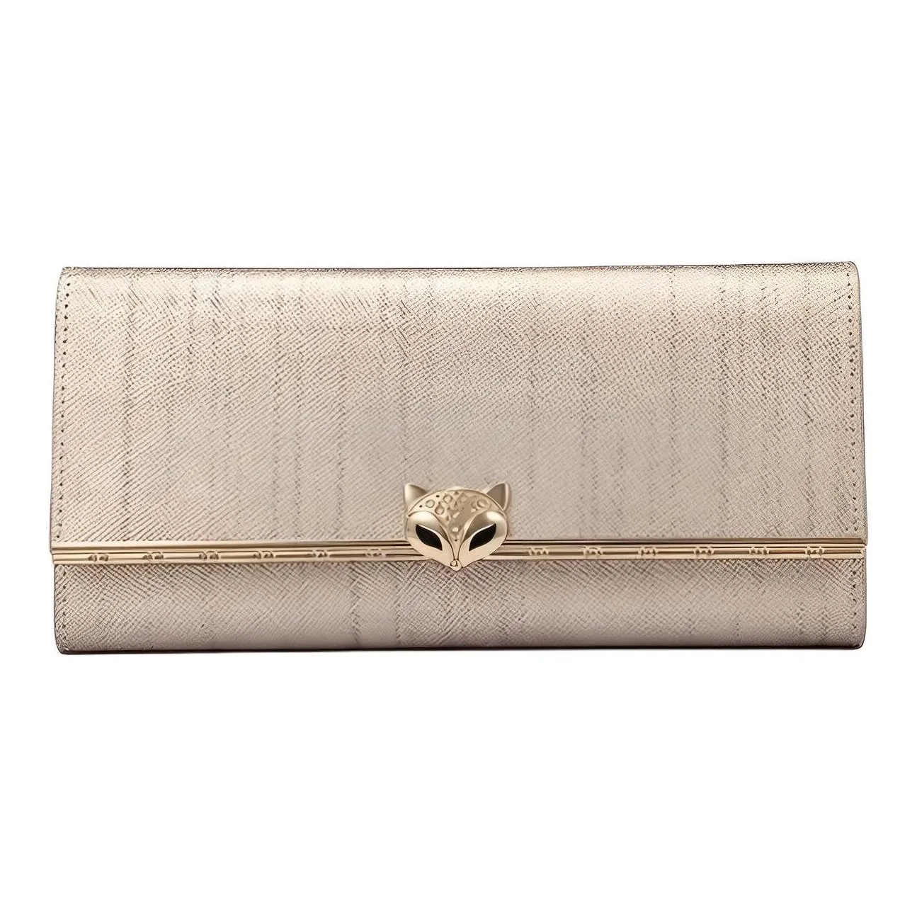 FOXER Коровья кожа Монетница Маленький Женский Блестящий Золотой DYNAMIC Черный Розовое золото