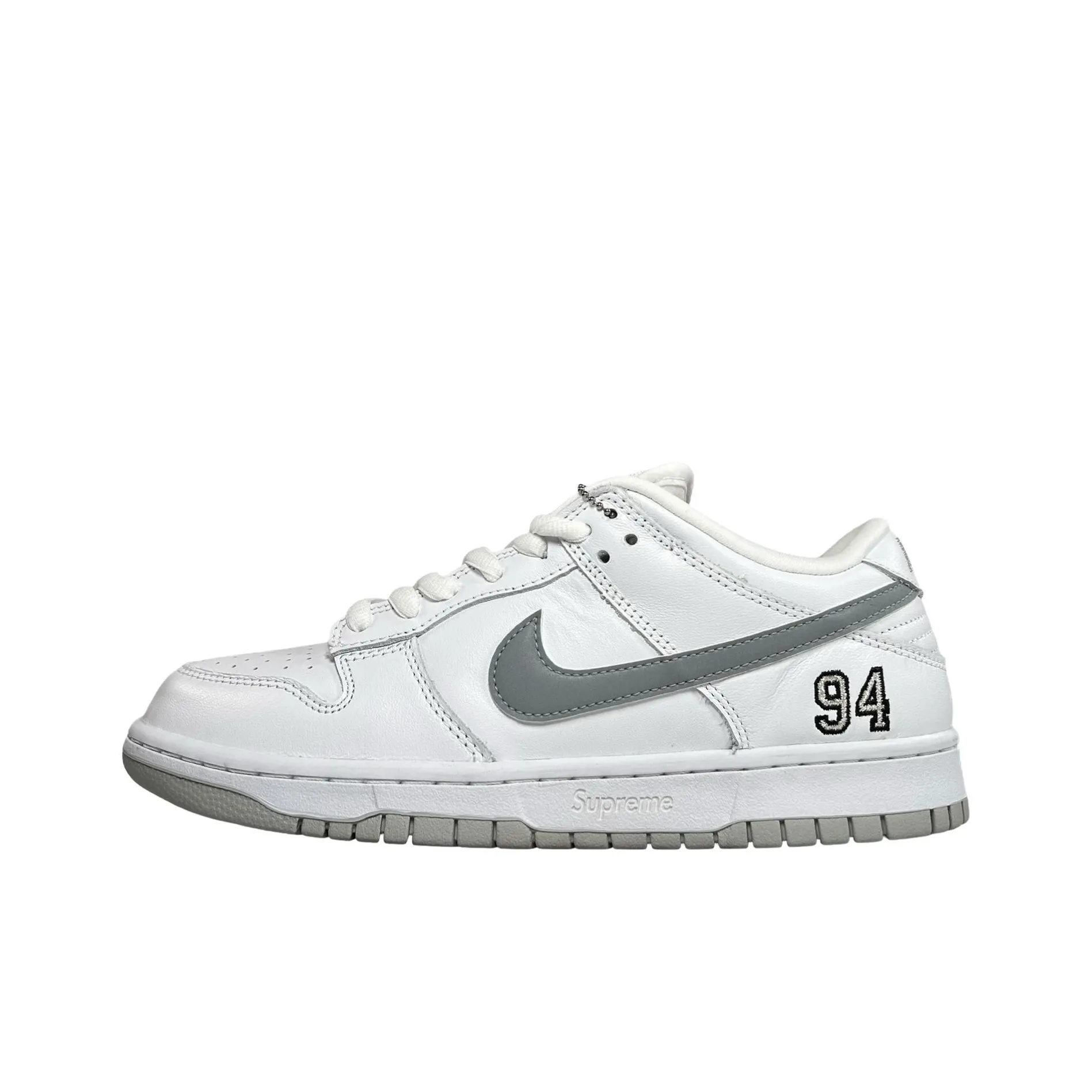 Nike x Supreme Dunk SB Slip Resistant Abrasion Resistant Low Топ Скейтборд Кроссовки Унисекс Белый