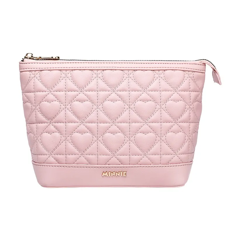 Disney Minnie Artificial Leather Travel Storage Bag Women's Pink
