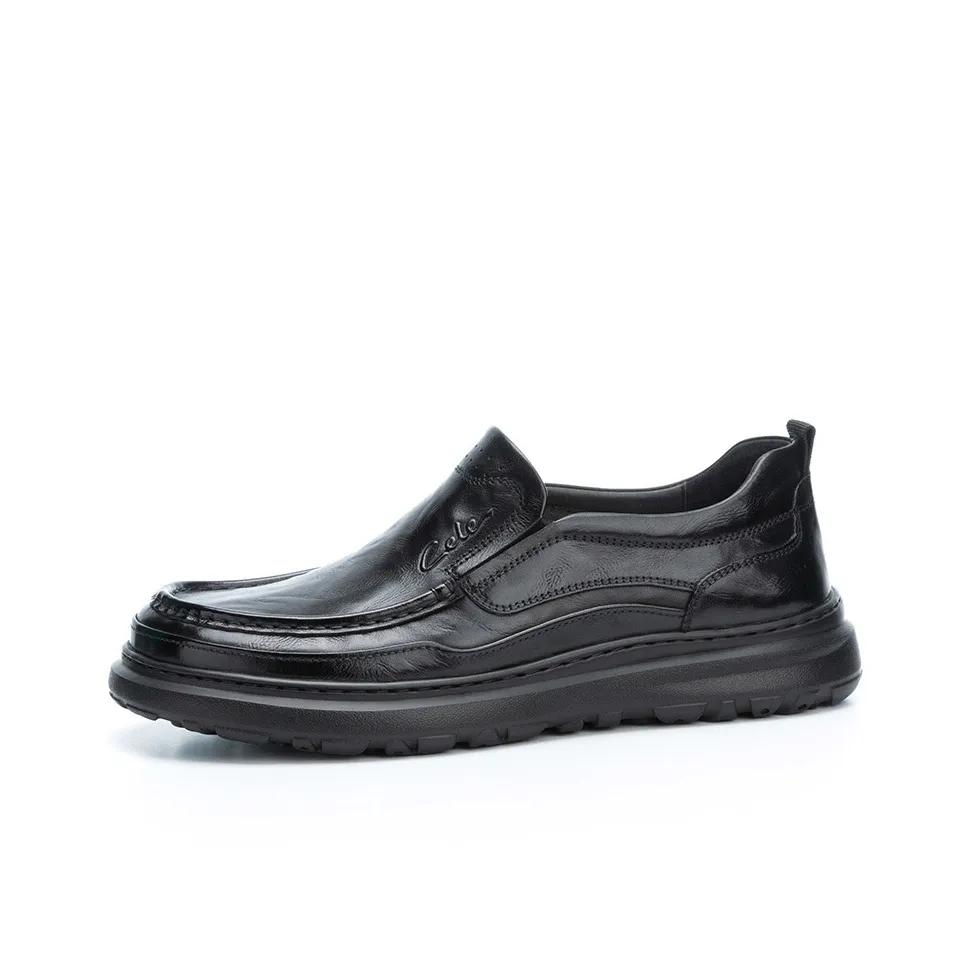 CELE Мужская повседневная обувь мужское кружево вверх деловой формальный стиль кожа обувь