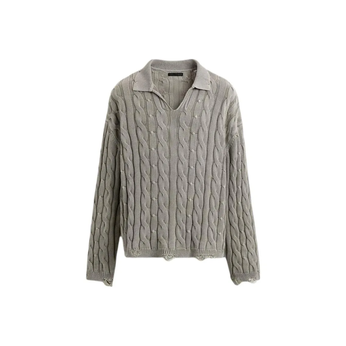 ZARA Pearl Gray Мужская Поло