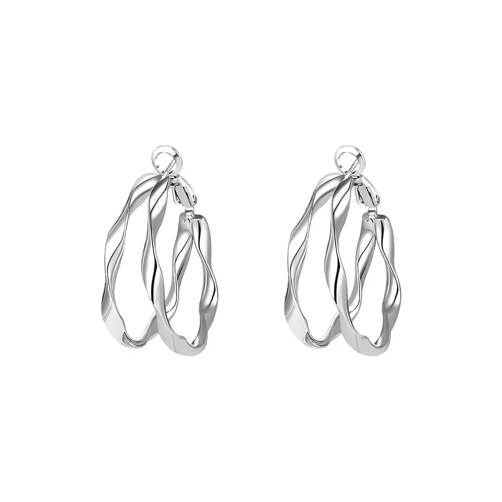 Rhymes Серьги с золотым покрытием из меди женские