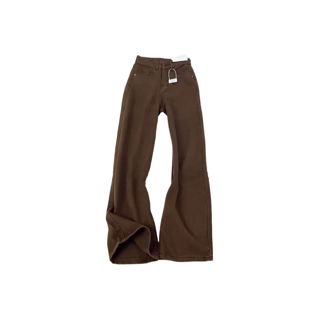 CAT'S PAW Кофе Флис С подкладкой Джинсы Унисекс