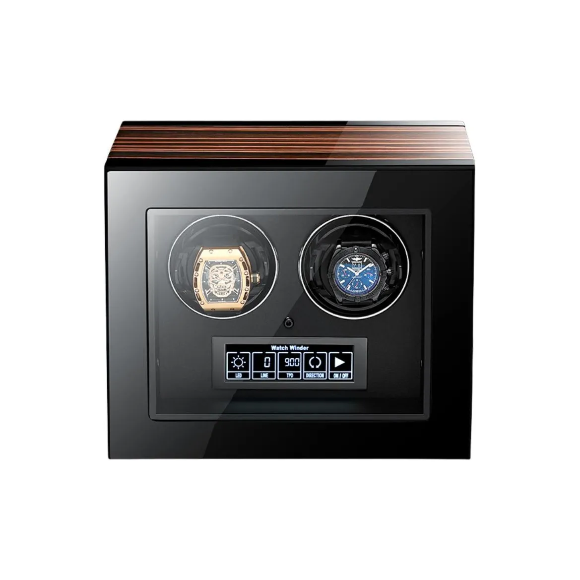 MILANQIAN M Q 2 4 6 9 12 24 Эпитопы Часы с автоматическим заводчиком Эбеновый с рельефным узором Цвет Унисекс