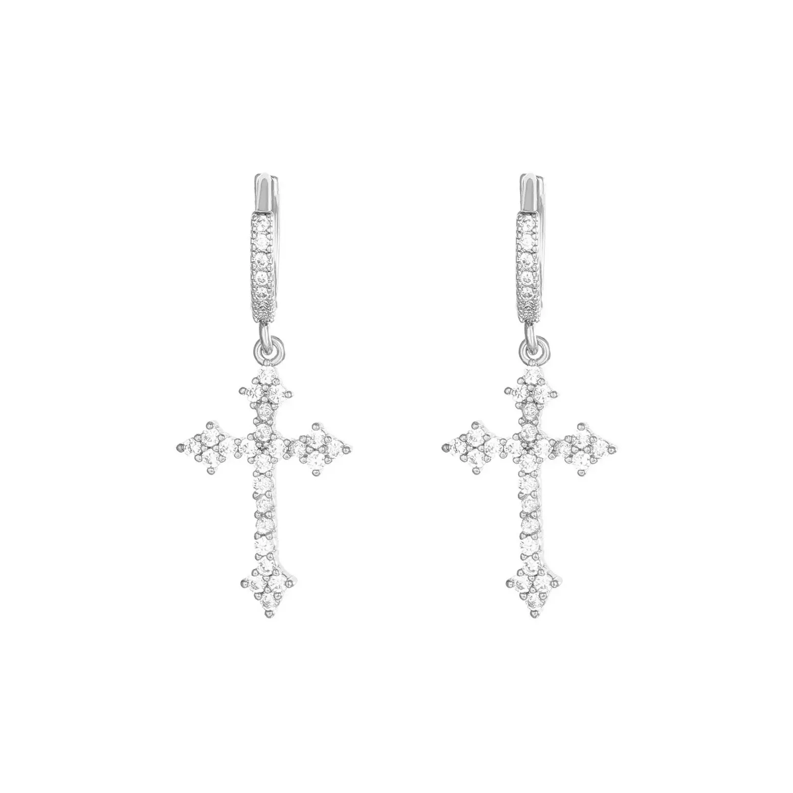 Ice Heart Rain Сплав Серьги-гвоздики Унисекс