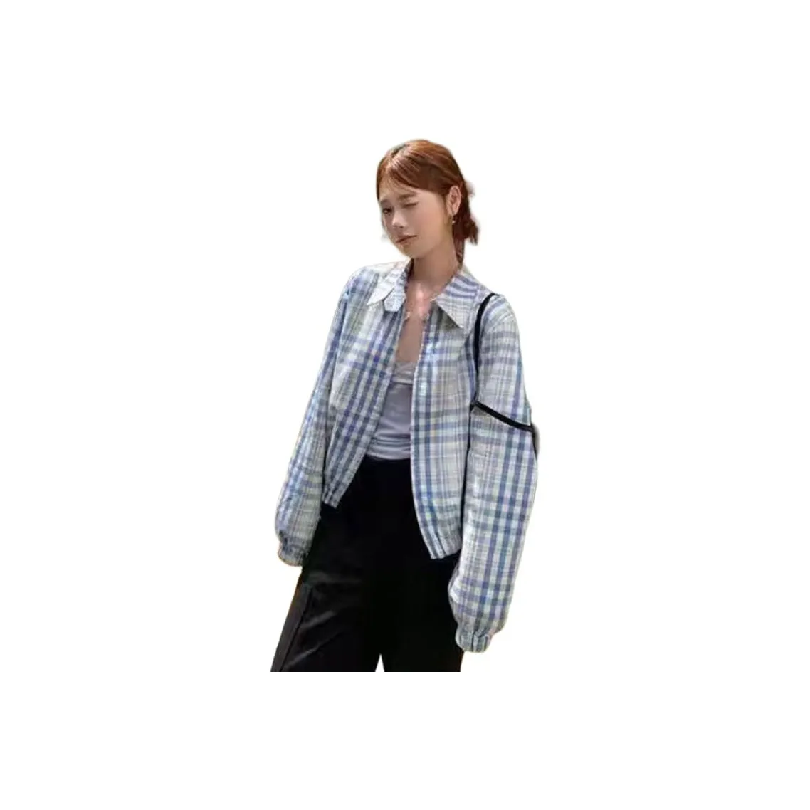 HAPG Blue Plaid Premium Women's Jackets