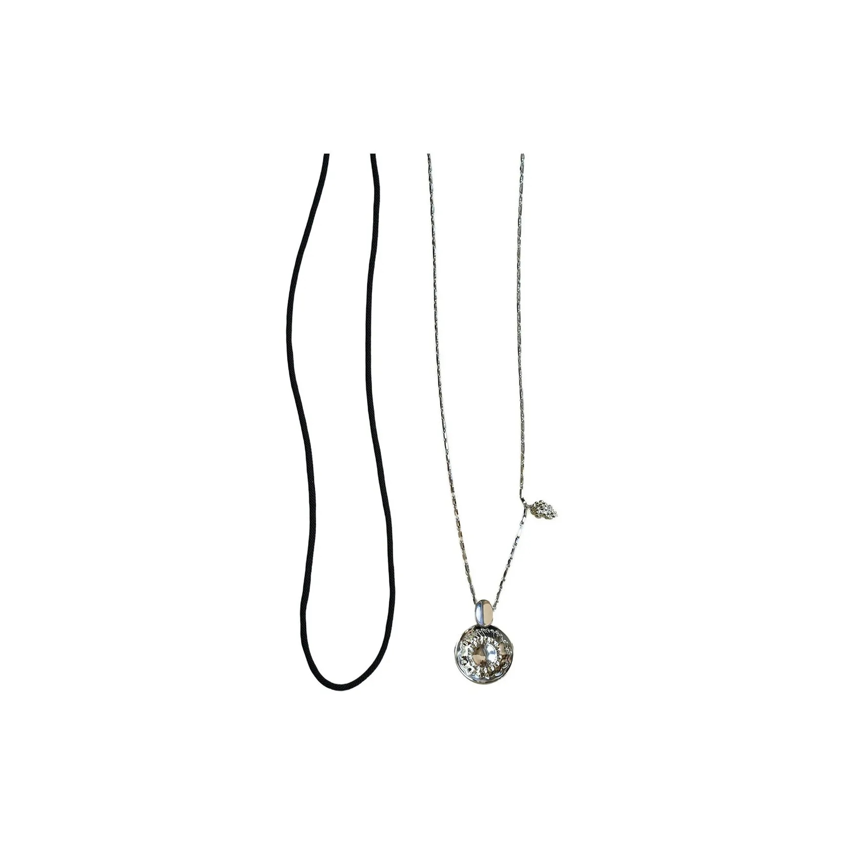 L.Bardeen 925 стерлинговое серебро покрытие родием ожерелья женские DUAL использования