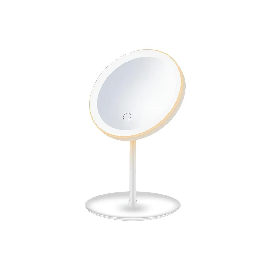 OMGD LED Зеркало для макияжа с встроенным кольцом света для макияжа и укладки портативное складное с функцией зарядки