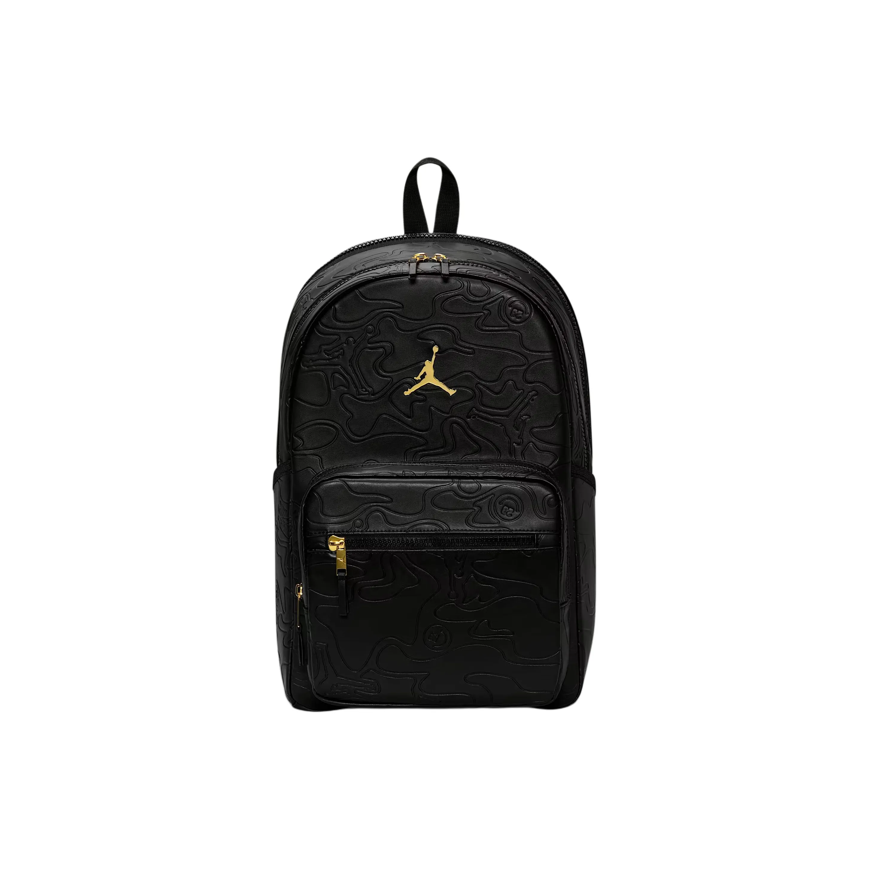 Jordan Синтетическая кожа Рюкзак Унисекс Черный Золотой