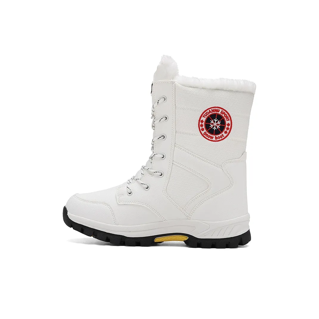 MUSNODO Термический Увеличивающий Высоту Водонепроницаемый Противоскользящий Короткий MID Ботинки для Снега Унисекс