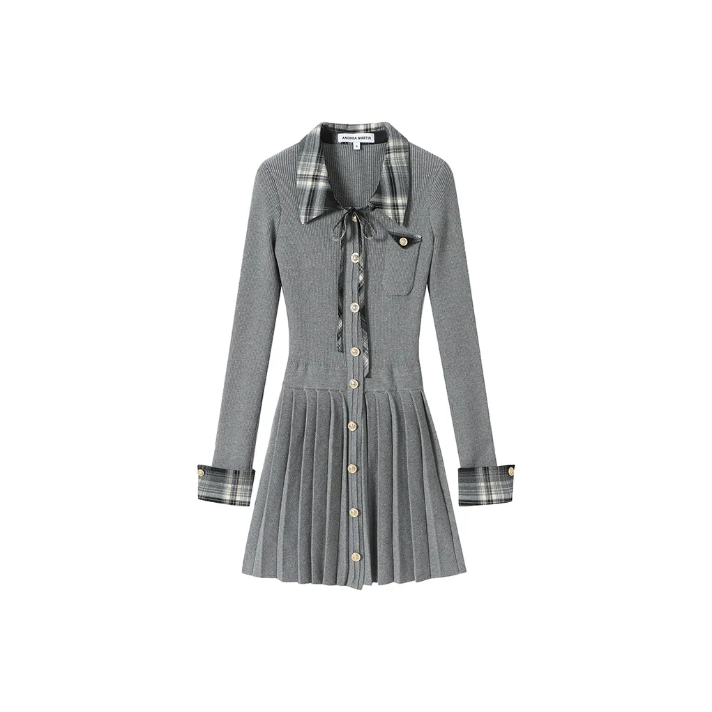 ANDREA MARTIN Длинное платье с длинными рукавами женское