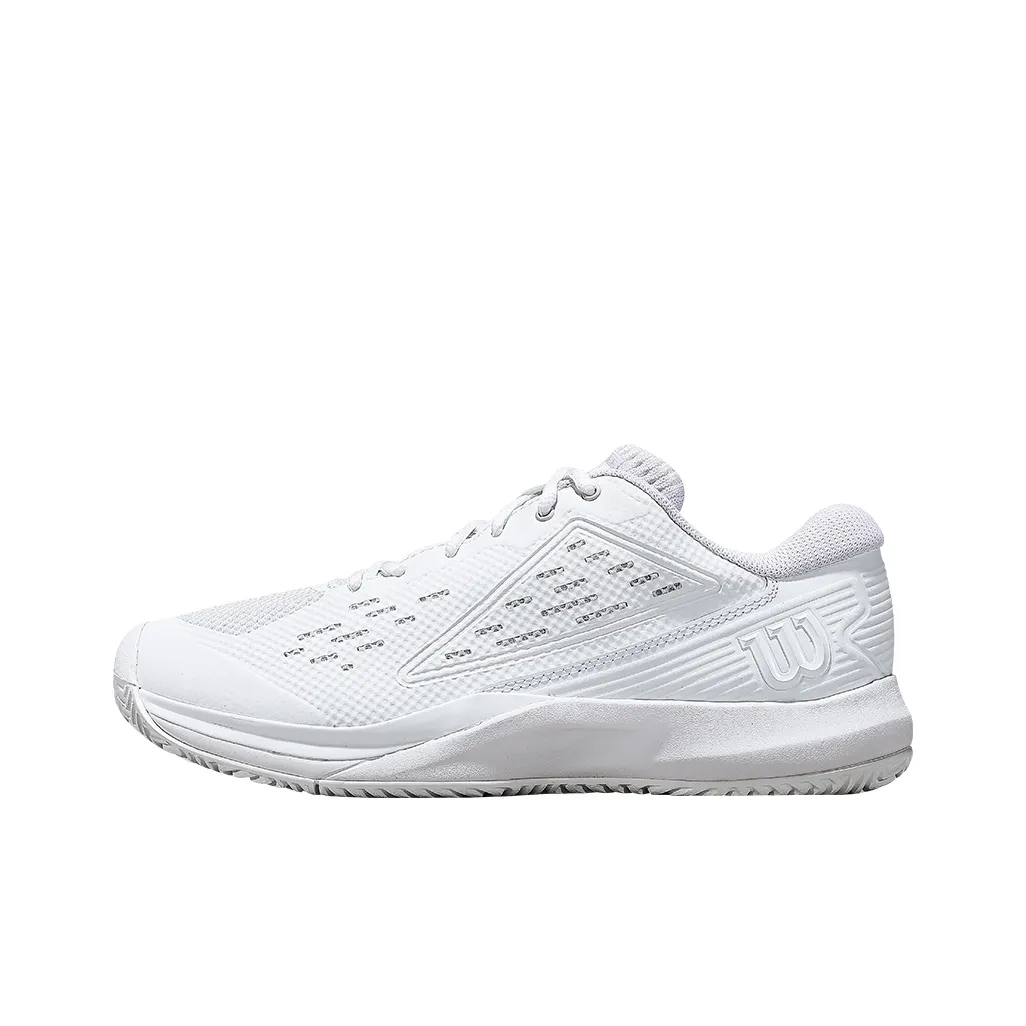 Wilson Shock Absorbers Slip-Resistant Low Top Tennis Shoes Men's White Вилсон Шок Абсорберс Противоскользящие Низкие Кроссовки для Тенниса Мужские Белые