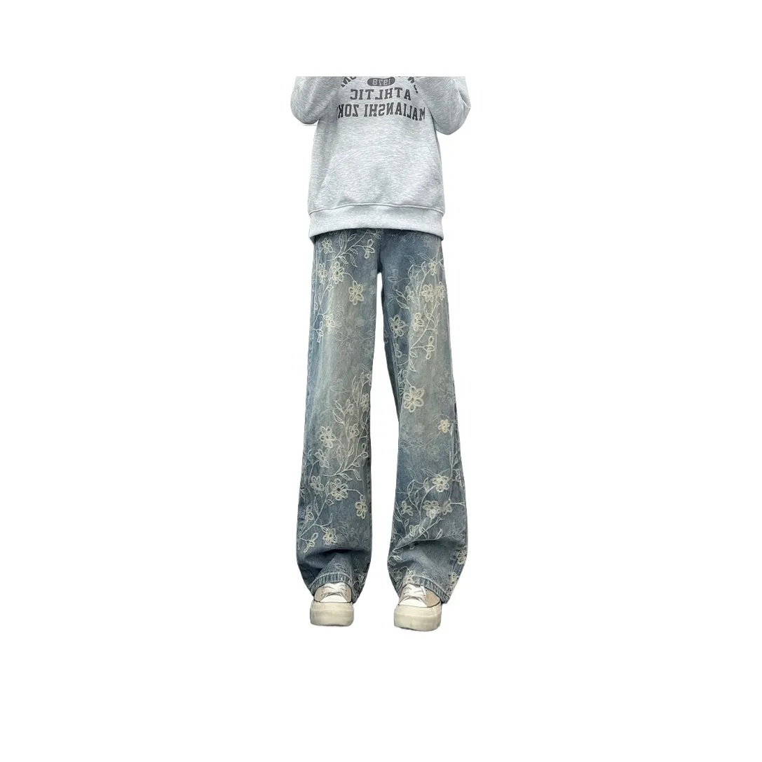 JIARONG Светло-синие унисекс джинсы