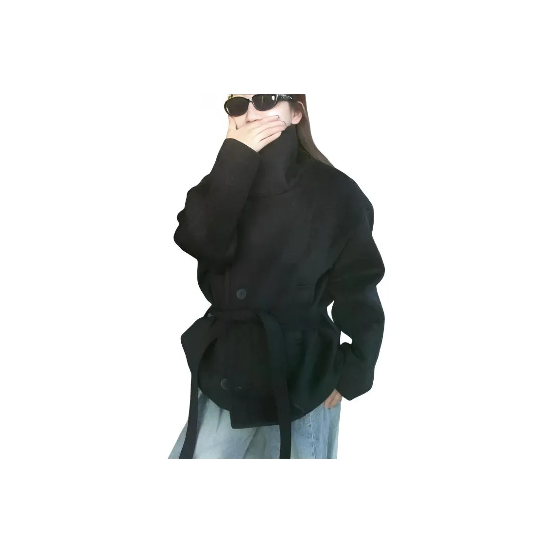 Dippanis Черное Женское Пальто