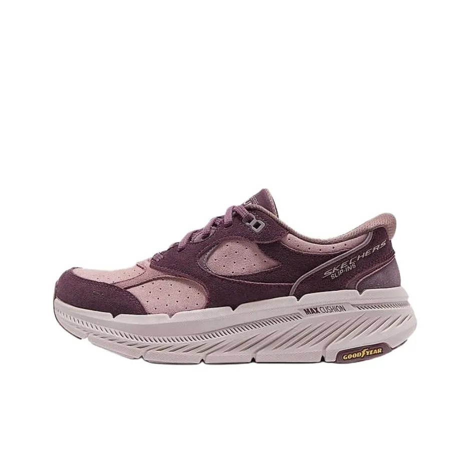 Skechers WOMEN'S GO Series Амортизация Износостойкие Беговые кроссовки Женские Сливовый Красный