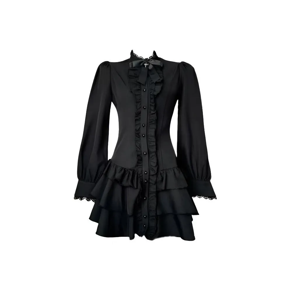 MA JOURNEE Длинное платье с длинными рукавами женское