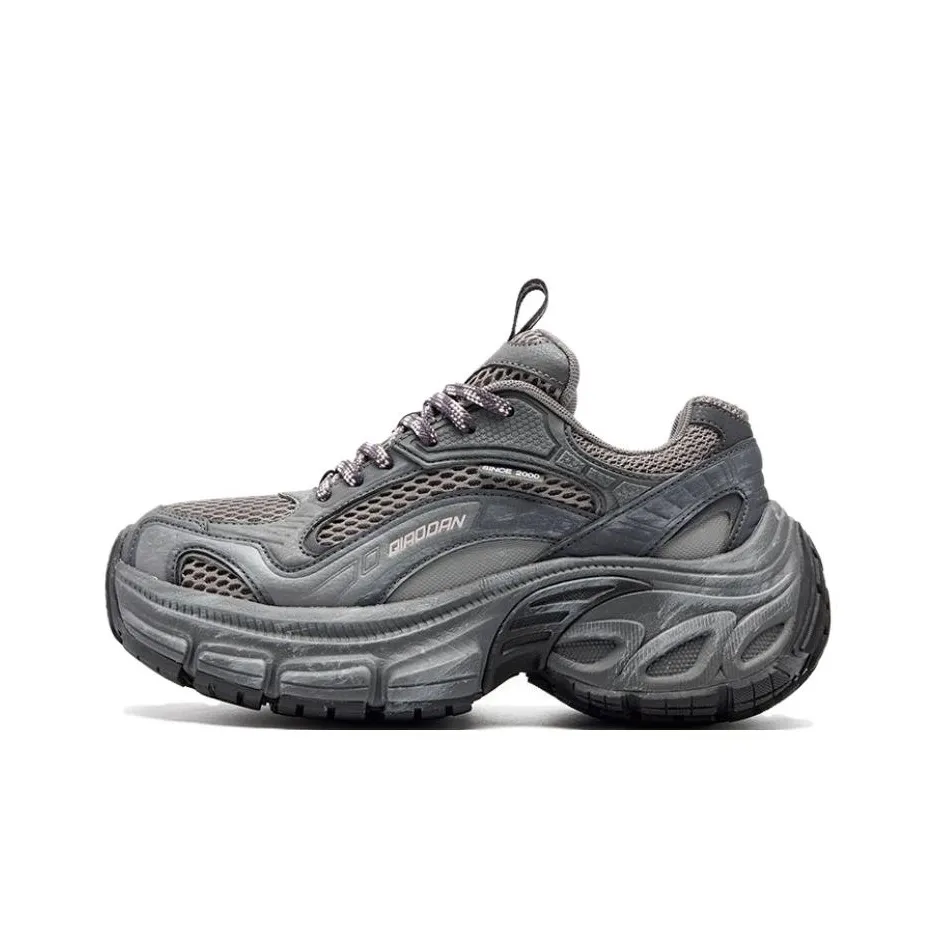 QIAODAN Дышащее покрытие устойчивое к истиранию низкий топ повседневная обувь женский дымчато-серый грозовой серый